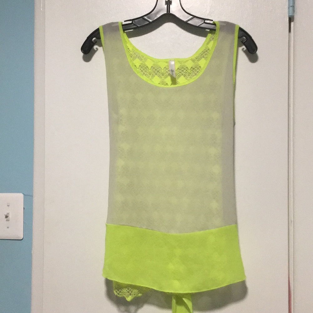 Love Couture- Neon Laced Top